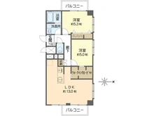 【大阪府/吹田市垂水町】チサンマンション第五江坂 間取り図