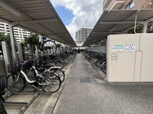 【大阪府/吹田市原町】グランドシティダイアパレス吹田パークコート 五番館 駐輪場