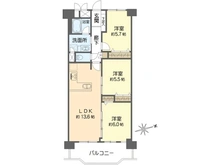 【大阪府/吹田市千里山月が丘】千里山サニーハイツ 間取り図