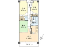 【大阪府/吹田市藤白台】パーク・ハイム千里藤白台 間取り図