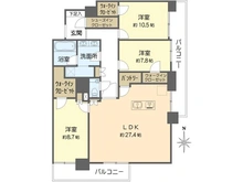 【大阪府/箕面市船場東】レジェイド箕面船場ノースレジデンス 北棟 間取り図