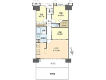【大阪府/大阪市淀川区十八条】ルネシティパークス東三国 間取り図