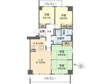【大阪府/吹田市五月が丘東】星和プラネタウン千里南 第一期C棟 間取り図
