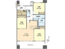 【大阪府/大阪市淀川区新高】キングスクエア北大阪パークフェリス I番館 間取り図