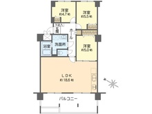 【大阪府/吹田市山田西】公社山田西第二次団地 A-8 間取り図