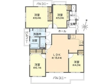 【大阪府/吹田市藤白台】東急ドエルアルス藤白台 間取り図