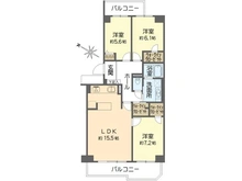 【大阪府/吹田市五月が丘東】星和プラネタウン千里南第1期 B棟 間取り図