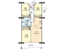 【大阪府/大阪市東淀川区下新庄】シティコート下新庄 間取り図