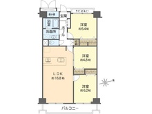 【大阪府/箕面市粟生外院】箕面東コーポラス C 間取り図