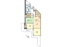 【大阪府/大阪市東淀川区東淡路】エバーグリーン淀川 3号館 間取り図