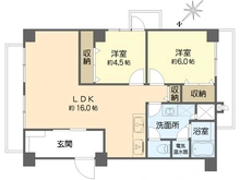 【大阪府/大阪市東淀川区下新庄】カーサ東淀川 間取り図
