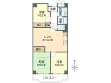 【大阪府/吹田市樫切山】日興千里台スカイタウン B棟 間取り図