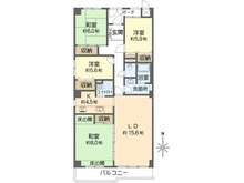 【大阪府/吹田市古江台】モンテベルデ古江台 間取り図
