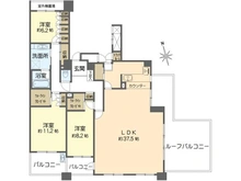 【大阪府/吹田市山田東】グランドメゾン万博公園南 間取り図