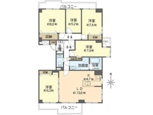 【大阪府/吹田市新芦屋上】東急ドエル・アルス千里丘 間取り図