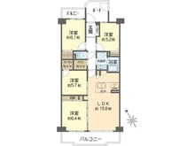 【大阪府/吹田市五月が丘東】星和プラネタウン千里南第参期 B棟 間取り図