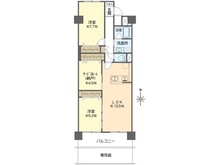 【大阪府/吹田市山田南】日興千里丘スカイマンション A棟 間取り図