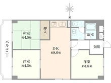 【大阪府/大阪市淀川区宮原】新大阪ホワイトコーポラス 間取り図