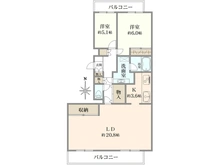【大阪府/吹田市新芦屋上】東急ドエルアルス千里丘 間取り図