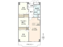 【大阪府/吹田市樫切山】日興千里台スカイタウンD館 間取り図