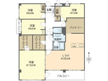 【大阪府/吹田市高野台】千里高野台ハイツ 間取り図