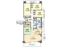 【大阪府/吹田市古江台】ルネブラン・クール北千里古江台 間取り図