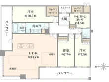 【兵庫県/宝塚市武庫川町】ジオタワー宝塚WEST 間取り図