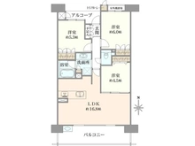 【兵庫県/西宮市両度町】ジオ・ウェリス西宮北口 間取り図