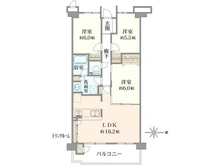 【兵庫県/西宮市川西町】モンセーヌ香櫨園 間取り図