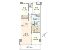 【兵庫県/宝塚市川面】ユニベール宝塚 間取り図