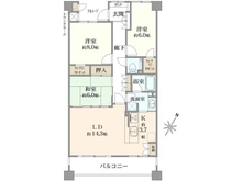 【兵庫県/宝塚市千種】アルス逆瀬川千種 緑明棟 間取り図
