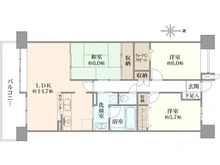 【兵庫県/西宮市今津巽町】コート甲子園南3番館 間取り図