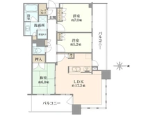 【兵庫県/宝塚市武庫川町】ジオタワー宝塚WEST 間取り図