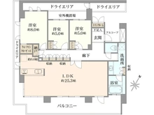 【兵庫県/西宮市高塚町】プラウド夙川 間取り図