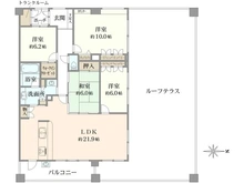 【兵庫県/西宮市甲子園浦風町】レフィナード甲子園 間取り図