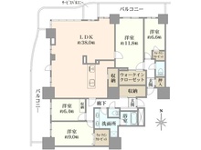 【大阪府/大阪市中央区久太郎町】ローレルタワー堺筋本町 間取り図