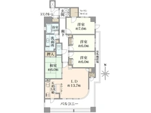 【兵庫県/西宮市甲子園口】ディーグランセ甲子園口 間取り図