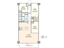【神奈川県/横浜市青葉区藤が丘】藤が丘ハウス 間取り図