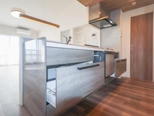 【神奈川県/横浜市青葉区奈良】ルクサージュあおば山の手台アプローズコート A棟 キッチン：収納