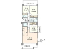 【神奈川県/横浜市緑区中山】グランドメゾン中山 間取り図