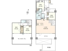 【神奈川県/横浜市青葉区たちばな台】クレッセント青葉台の丘 間取り図