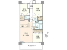 【神奈川県/横浜市青葉区桜台】プロミライズ青葉台 B-2棟 間取り図