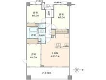 【神奈川県/横浜市都筑区荏田南】フィスナレジデンスセンター南 間取り図