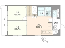 【神奈川県/横浜市南区中里】弘明寺パークハイツ 間取り図