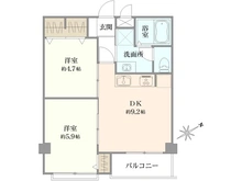 【東京都/文京区水道】ハイネス小石川 間取り図