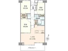 【東京都/豊島区巣鴨】アーバンハイツ巣鴨 B棟 間取り図