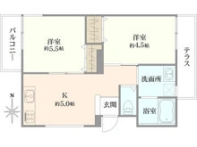 【東京都/文京区目白台】目白台ハイリーハイツ 間取り図