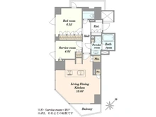 【東京都/港区元赤坂】ジオ元赤坂 間取り図