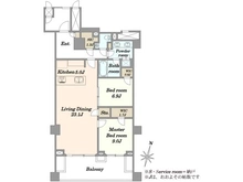 【東京都/渋谷区神宮前】プラウド神宮前 間取り図