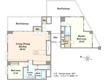 【東京都/港区赤坂】カルム赤坂 間取り図